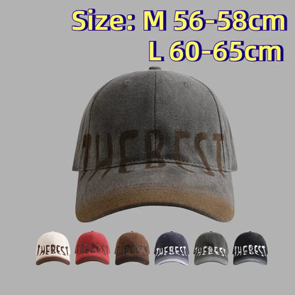 XXL Oversize Vintage Baseball Caps Letters Big Head