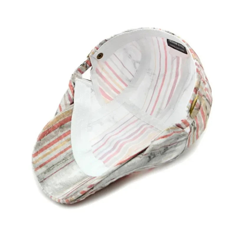 Four Seasons Cotton Print Newsboy Caps