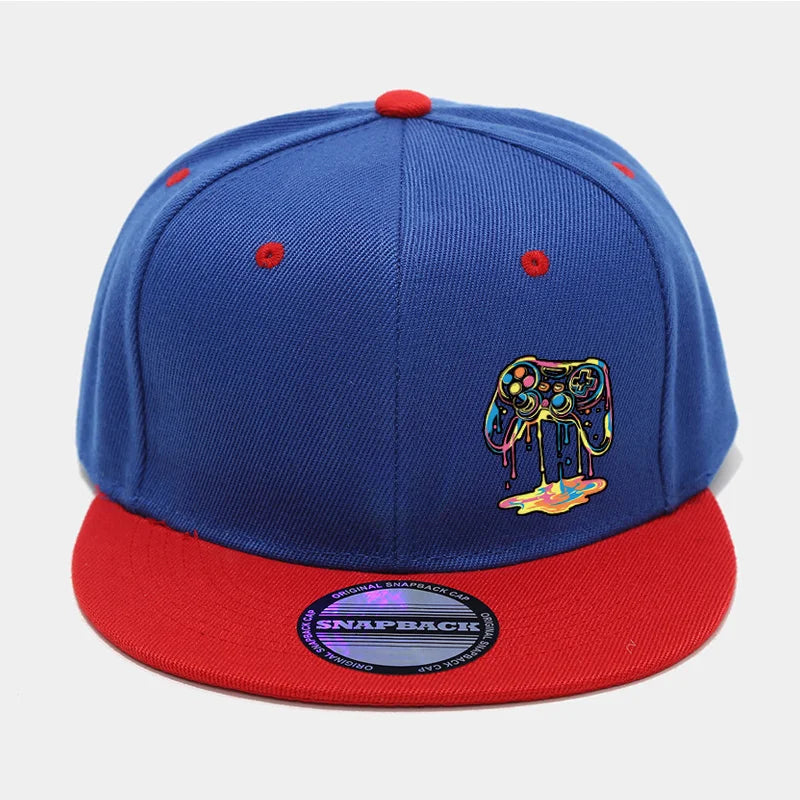 1PC Two - Color Block Hip - Hop Cap for Men and Women Snapback Cap