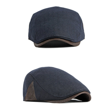 British Retro Beret Hat For Men Winter Thick Warm Woolen Newsboy Cap