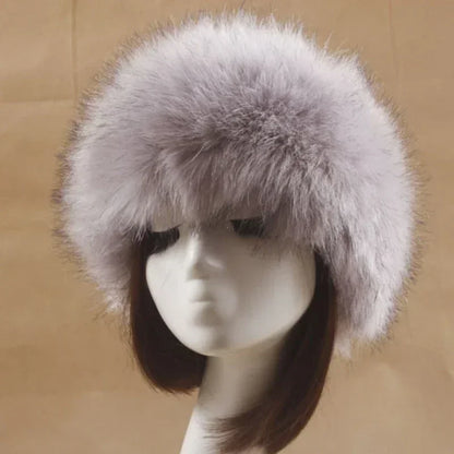 Winter Thick Furry Hairband Fluffy Russian Faux Fur Women