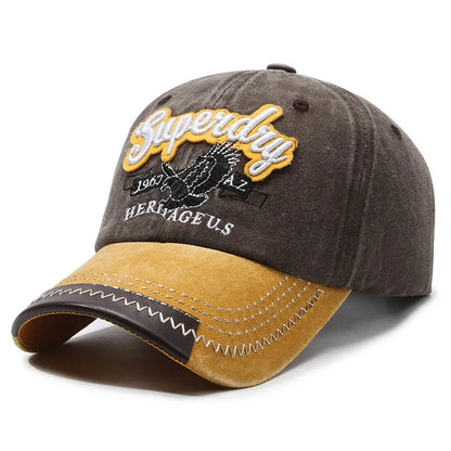 Unisex Sporty Cotton Washed Baseball Cap