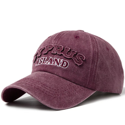 Washing Retro Style Baseball Cap For Men