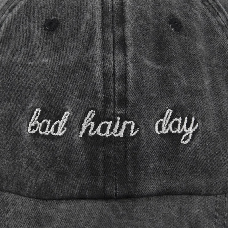 Bad Hair Day Embroidered Duckbill Hats Beach Sun Hat