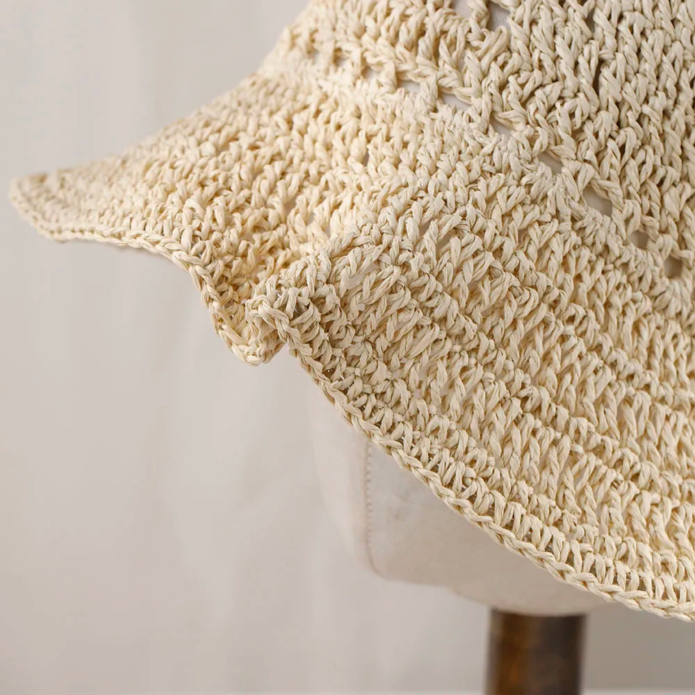 Straw Hat Summer Women Visor Bucket Hat