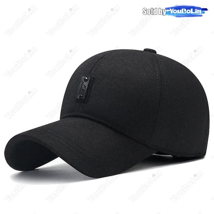 Winter Ear Protection Warm Baseball Cap Hat Sun Hats With Hidden Ear Protection Velvet Design