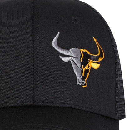 Unisex Ox Head Embroidery Baseball Net Caps Spring and Summer