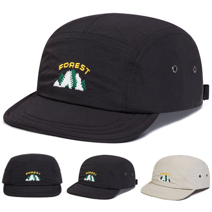 Unisex FOREST Embroidery Quick Drying Baseball Caps Outdoor Adjustable Casual Hats Sunscreen Hat Sports Cap