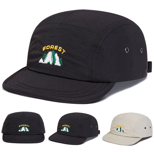 Unisex FOREST Embroidery Quick Drying Baseball Caps Outdoor Adjustable Casual Hats Sunscreen Hat Sports Cap