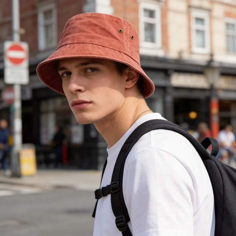 Vintage Washed Style Fisherman Hat for Men Caps Women Summer