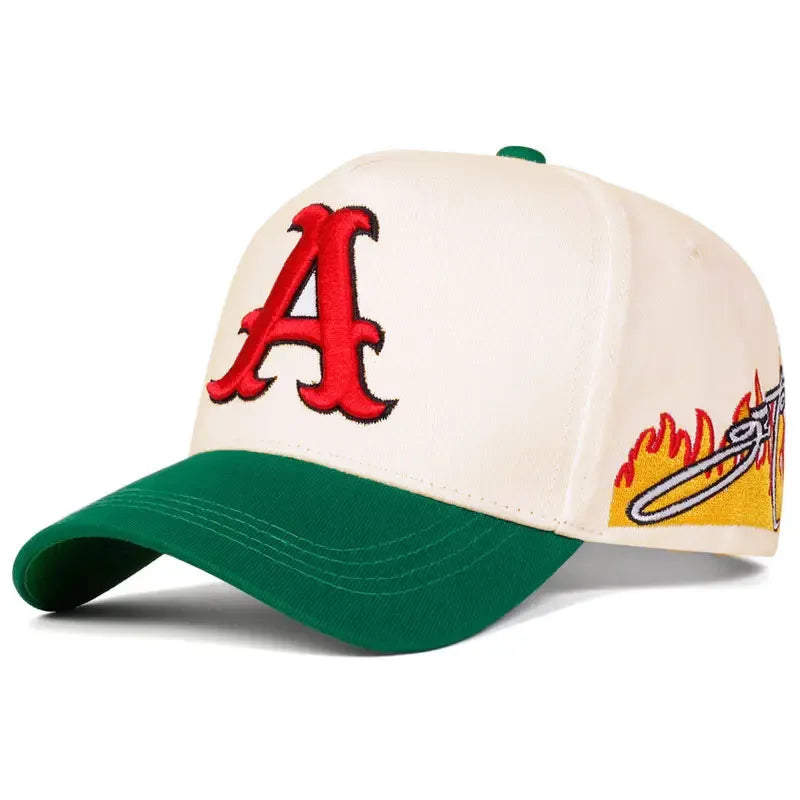 Fashionable Creative Baseball Hat A Letter Embroidered Street Hip Hop Hat