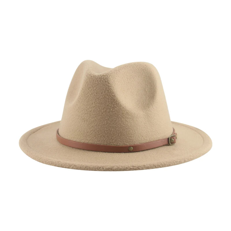 Hats For Women Kids Child Small 52cm Solid Belt Kids Fedora Formal Dress Wedding