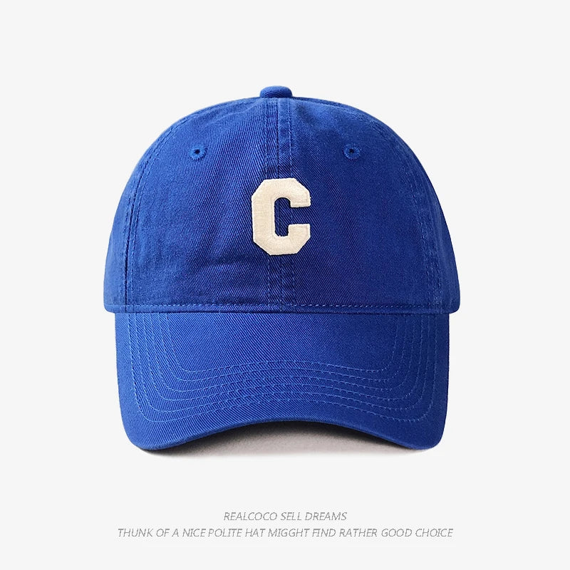 C Logo Baseball Cap For Spring And Summer Sun Protection