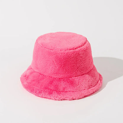 Funny Fashion Autumn Winter Leopard Fur Bucket Hat