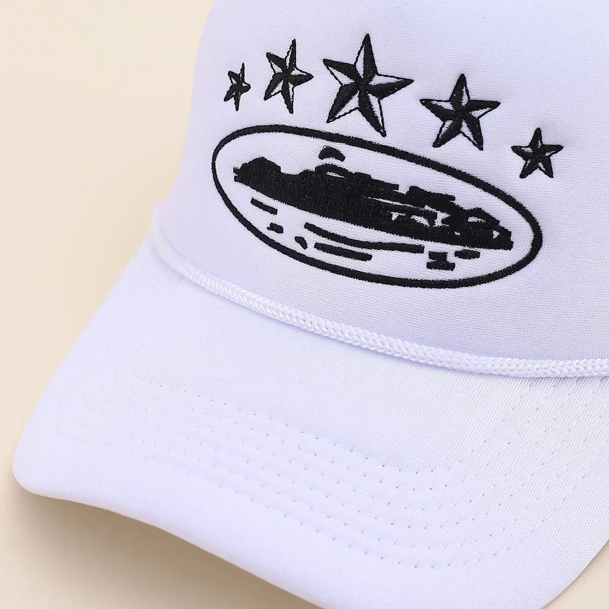 Unisex Men Women Cap Pentagram Embroidery Baseball Net Caps Spring Summer