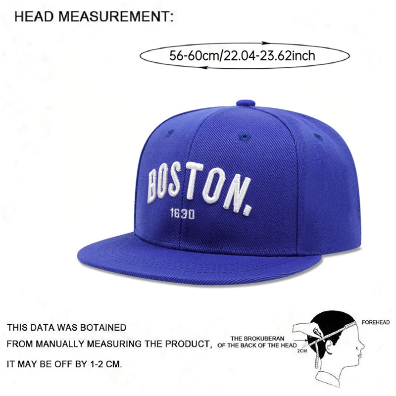 Flat Edge Hat Boston 1630 Street Hip Hop Hat