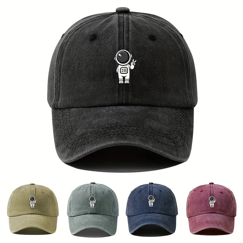 Printed Astronaut Retro Baseball Cap