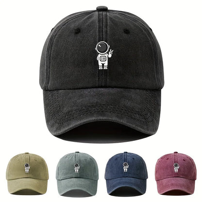 Printed Astronaut Retro Baseball Cap