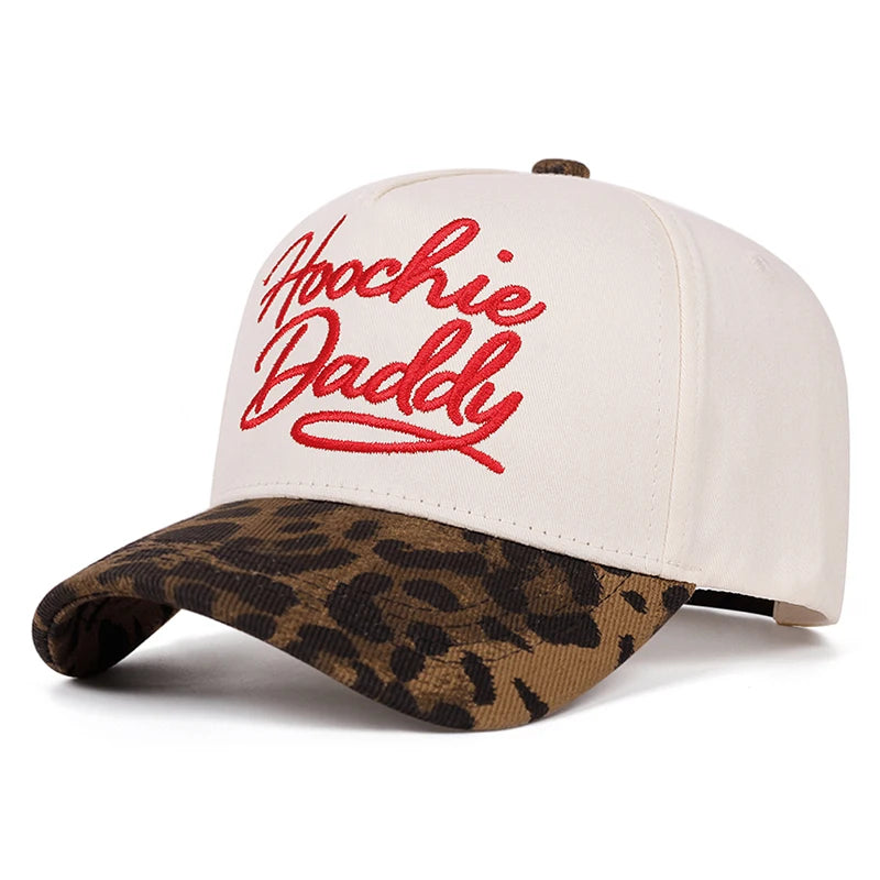 New Skateboard Hat Letter Hoochie Embroidered Hat Daily Commuter Decoration Sunshade Hat Unisex