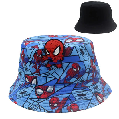 Cartoon Spider-Man Print Fisherman Hat