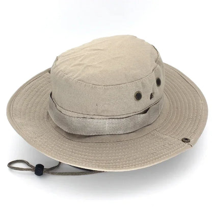 Men & Women Sun Hat Camouflage Cap Outdoor Sports Sun Bucket Cap 60cm