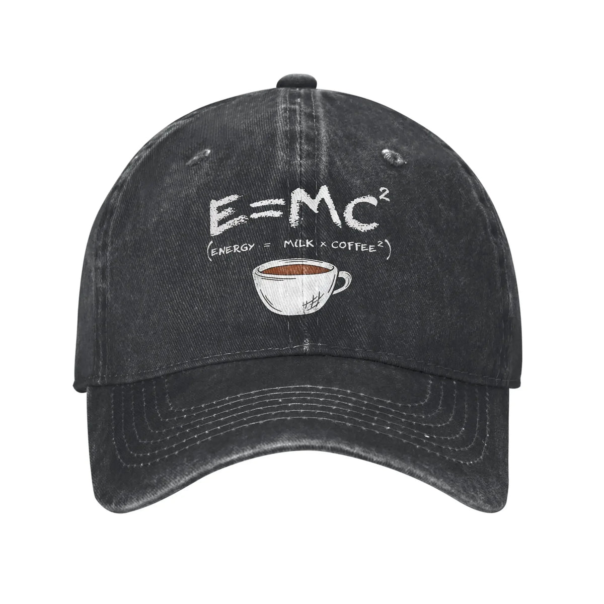 Energy Equals Coffee Baseball Caps