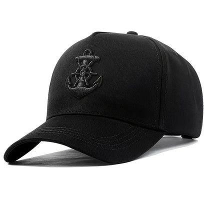 Unisex Ship Anchor Embroidery Baseball Caps Outdoor Adjustable Casual Hats Dad Hat Sunscreen Hat