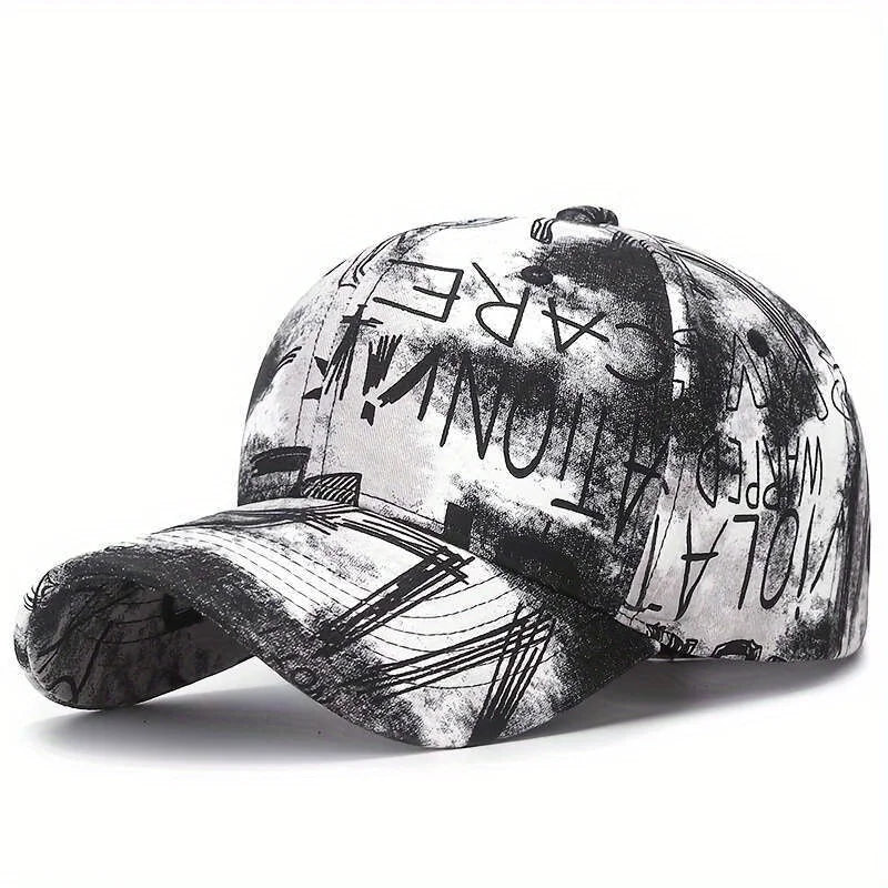 Street Graffiti Baseball Cap Korean Trendy Printed Adjustable