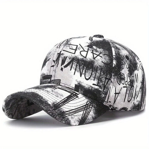 Street Graffiti Baseball Cap Korean Trendy Printed Adjustable