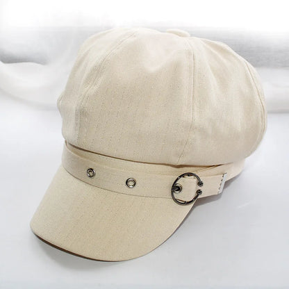 Women's Beret Hat Cotton Duck Tongue Caps Spring Autumn