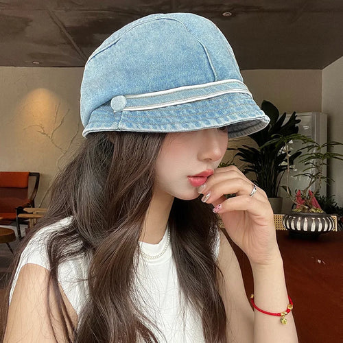 Women Cotton Fisherman Hat Bucket Hats