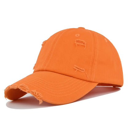 Fashionable Washed Baseball Cap, Worn-Out Duckbill Cap