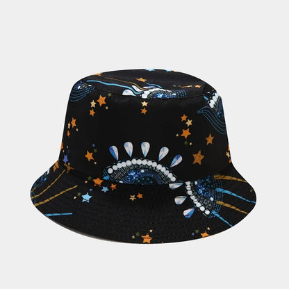 Fashion Plant Printing Pattern Fisherman Hat Spring and Summer