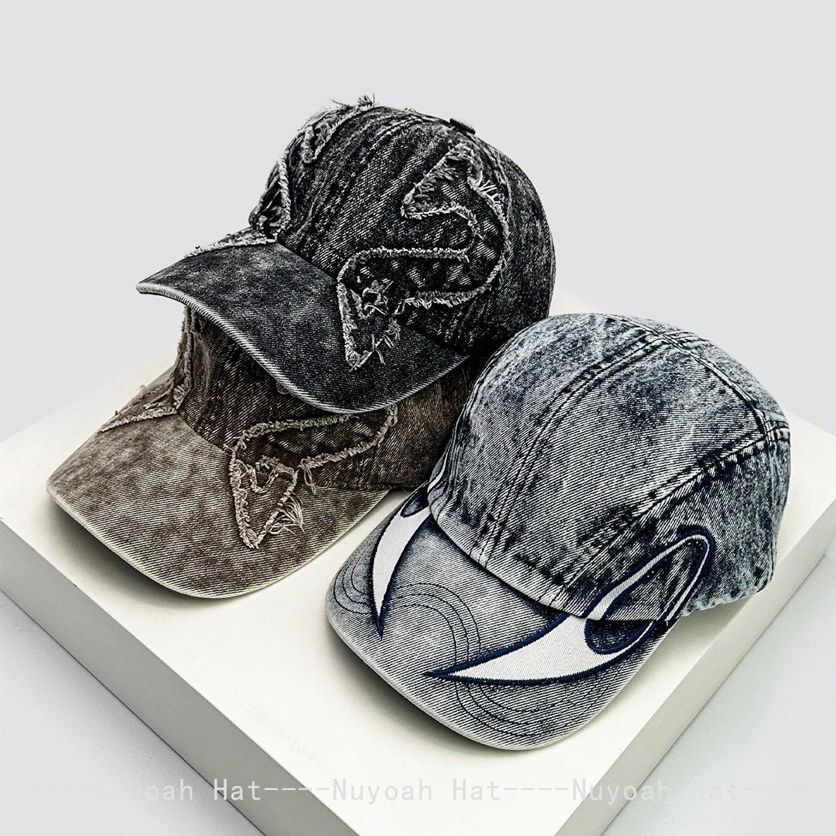 Sunshade Distress Versatile Street Peaked Caps Fashion