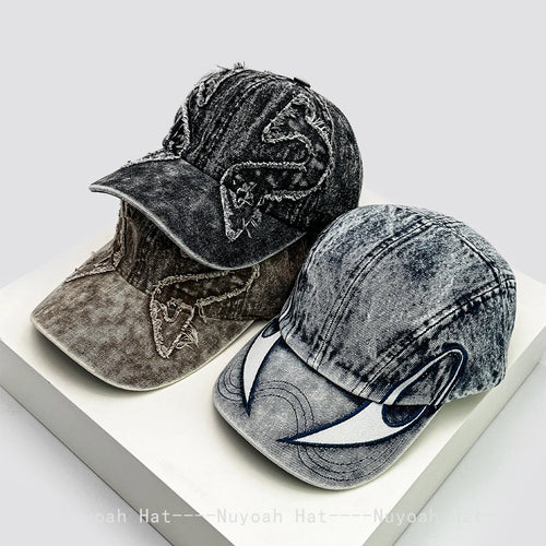 Sunshade Distress Versatile Street Peaked Caps Fashion