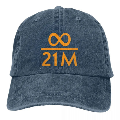 Infinity Divided By 21 Million Bitcoin Baseball Cap
