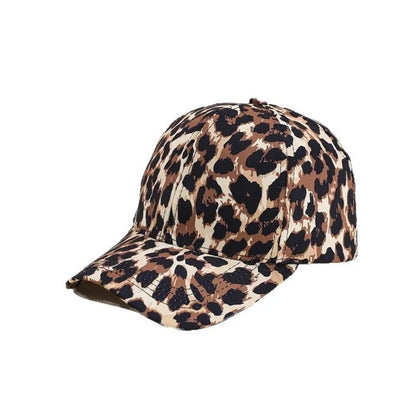 Baseball Caps Leopard Print Adjustable Outdoor Snapback Hat