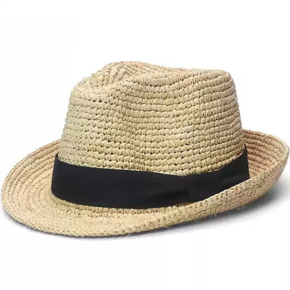 High Quality Raffia Straw Hat Woman Beach Fashion Sun Cap