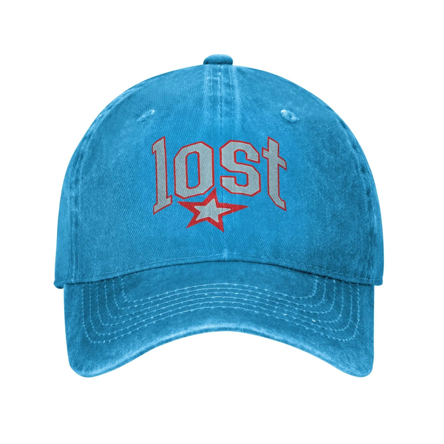 Lost Americana Rapper Baseball Cap Vintage Distressed Cotton
