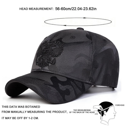 Unisex Double-headed Eagle Embroidery Baseball Caps Spring Autumn