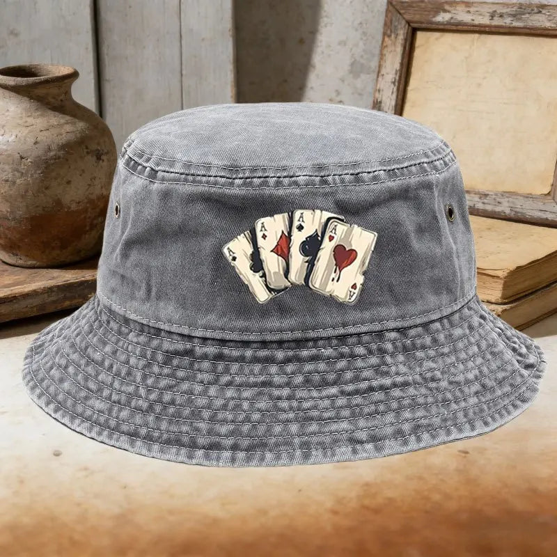 Vintage Washed Cotton Bucket Hat Retro Hip Hop Fisherman Cap