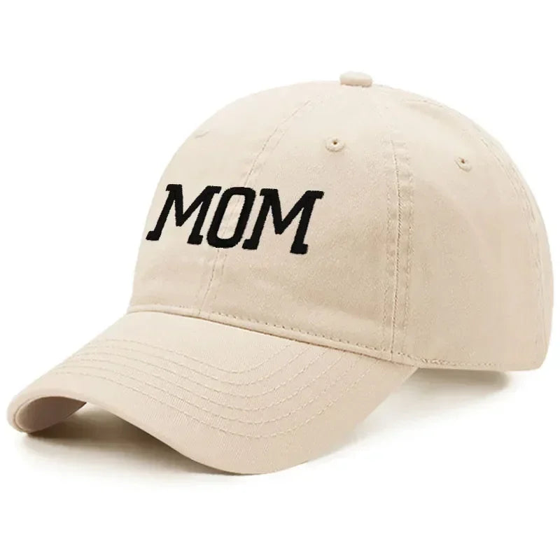 DAD MOM Embroidery Pure Cotton Baseball Cap Fashion Sport Golf Caps Sun Hat
