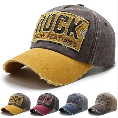 Unisex Korean Fashion Vintage Washed Denim Baseball Cap 2025