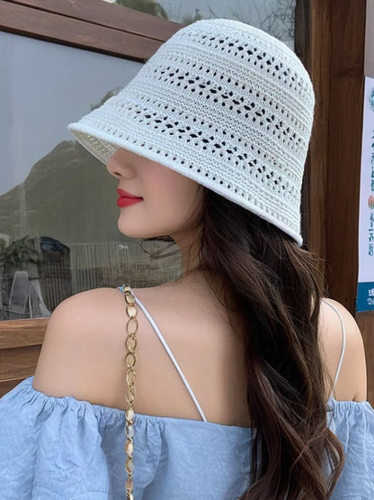 Raffia Paper Tassel Edge Beach Hats UV Protect Foldable Sun Visor