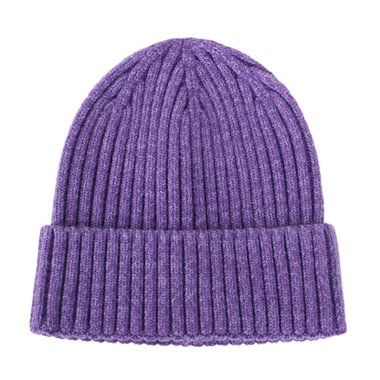 Solid Color Baby Knitted Hats Children Autumn Winter