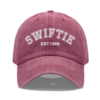 1989 Embroidery Baseball Cap for Men Women Unisex Washed Cotton
