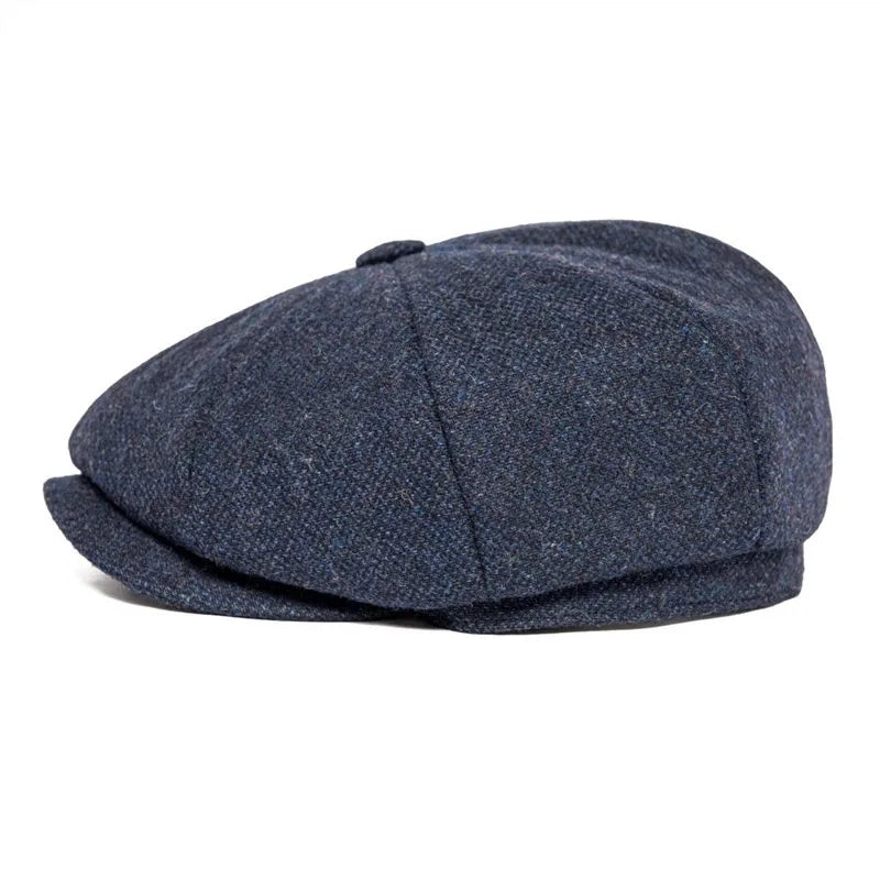 Autumn Winter Men's Newsboy Hat Wool Blend Male Beret Men And Women