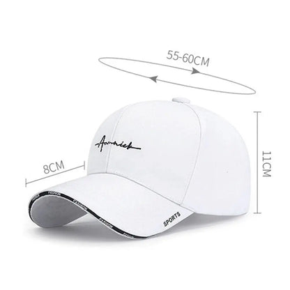 Breathable Sun Hats Cotton Solid Color Baseball Cap
