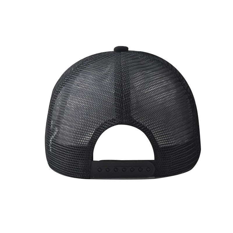 Summer Mesh Baseball Cap Women Men Enjoy Life Letter Patch Snapback Hat