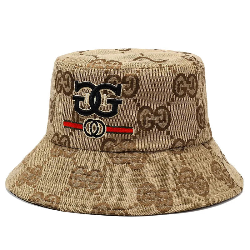 Luxury Trendy Fisherman Hat, Light Luxury Floral Print Hat for Men and Women